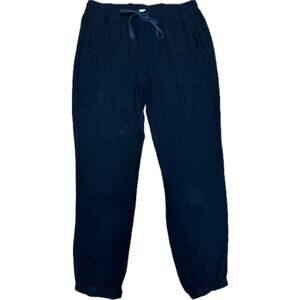 Bella Dahl Black Elastic Waist Jogger Pants Size Medium M